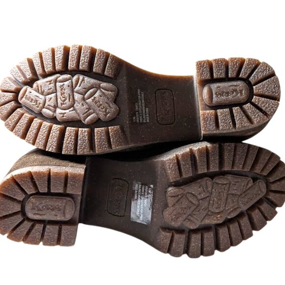 New Korks Women's Elin Rustic Brown Wool Blend Lace-up Bootie Boot Size 8.5 NWOB - Picture 9 of 9